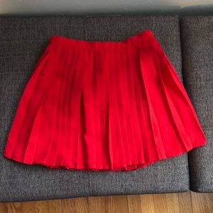 Red Cheer Skirt From Forever 21